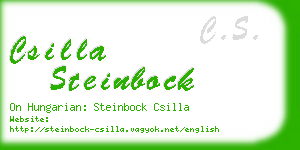 csilla steinbock business card